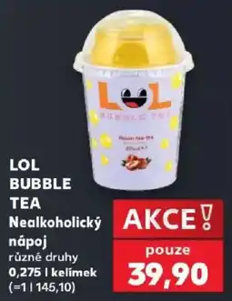 Kaufland Lol bubble tea nabídka