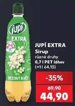 Kaufland Jupi extra sirup bezový květ nabídka