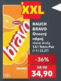 Kaufland Rauch Bravo ovocný nápoj nabídka