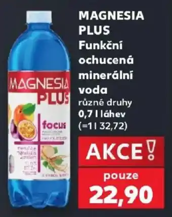 Kaufland Magnesia plus funkční ochucená minerální voda nabídka