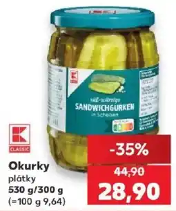 Kaufland K Classic okurky plátky nabídka