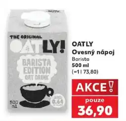 Kaufland Oatly ovesný nápoj barista nabídka