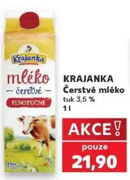 Kaufland Krajanka čerstvé mléko nabídka