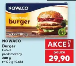 Kaufland Nowaco burger kuřecí nabídka
