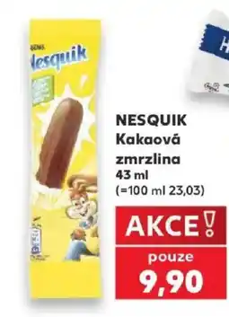 Kaufland Nesquik kakaová zmrzlina nabídka