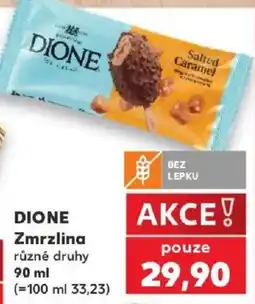 Kaufland Dione zmrzlina různé druhy nabídka