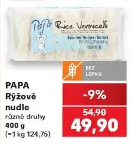 Kaufland Papa rýžové nudle nabídka