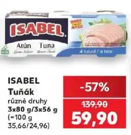 Kaufland Isabel tuňák nabídka