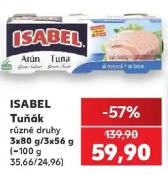Kaufland Isabel tuňák nabídka