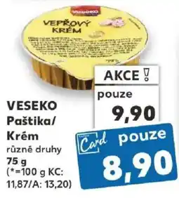 Kaufland Veseko paštika krém nabídka