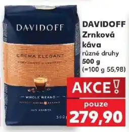 Kaufland Davidoff zrnková káva nabídka