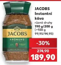 Kaufland Jacobs instantní káva nabídka