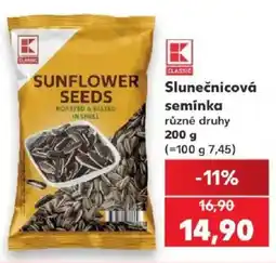 Kaufland K Classic slunečnicová semínka nabídka