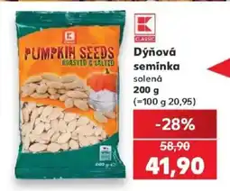 Kaufland K Classic dýňová semínka solená nabídka