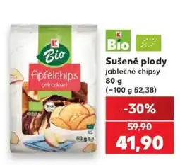 Kaufland K Bio jablčné chipsy nabídka