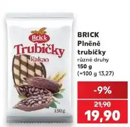 Kaufland Brick trubičky kakao nabídka
