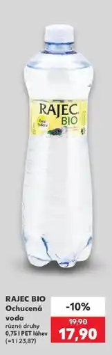 Kaufland Rajec bio ochucená voda nabídka