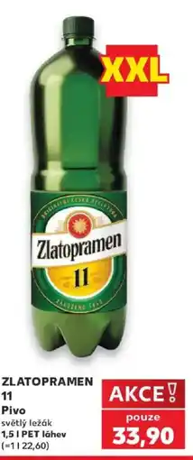 Kaufland Zlatopramen 11 Pivo nabídka