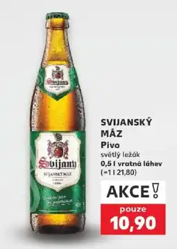 Kaufland Svijany světlý ležák nabídka