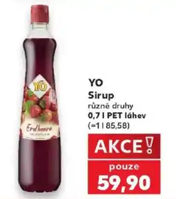 Kaufland Yo sirup nabídka