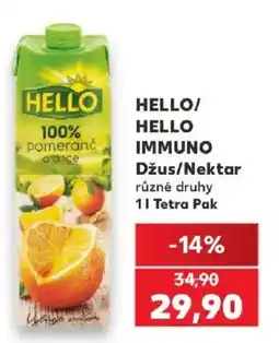Kaufland Hello hello immuno džus/nektar nabídka