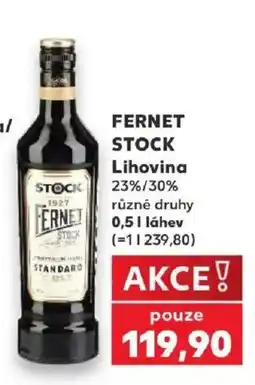 Kaufland Fernet Stock Lihovina nabídka