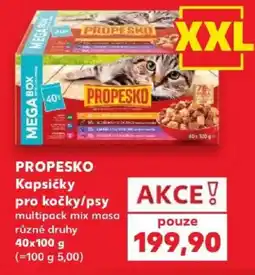 Kaufland Propesko kapsičky pro kočky/psy nabídka