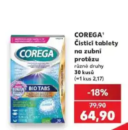 Kaufland Corega čistící tablety na zubní protézu nabídka