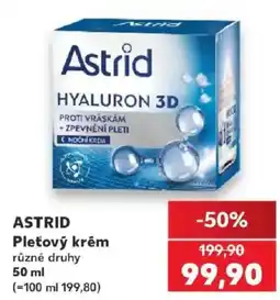 Kaufland Astrid pleťový krém nabídka