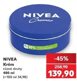 Kaufland Nivea krém nabídka