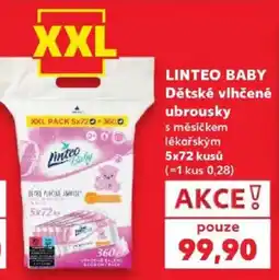 Kaufland Linteo baby dětské vlhčené ubrousky s měsíčkem lékařským nabídka