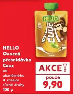 Kaufland Hello ovocná přesnídávka cuuc nabídka