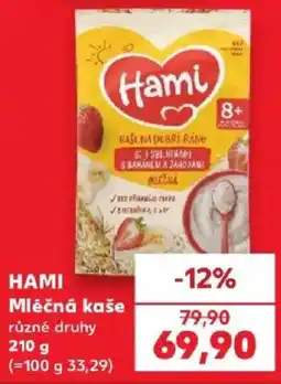 Kaufland Hami mléčná kaše nabídka
