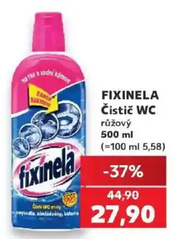 Kaufland Fixinela čistič wc růžový nabídka