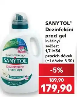 Kaufland Sanytol dezinfekční prací gel květiny/svěžest nabídka