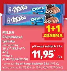 Kaufland Milka čokoládová tyčinka nabídka