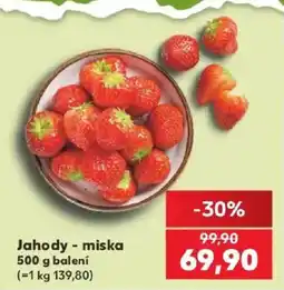 Kaufland Jahody - miska nabídka
