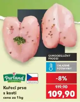 Kaufland Purland kuřecí prsa s kostí nabídka