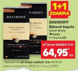 Kaufland Davidoff kávové kapsle nabídka