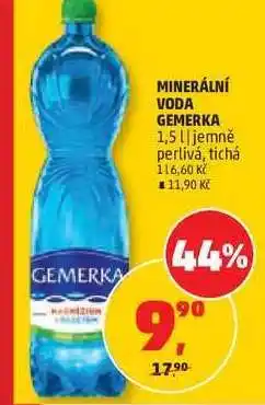 Penny Market MINERÁLNÍ VODA GEMERKA nabídka