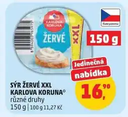 Penny Market Sýr Žervé XXL Karlova Koruna nabídka