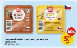 Penny Market Tvarohový dezert Termix Karlova Koruna nabídka