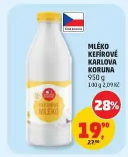 Penny Market MLÉKO KEFÍROVÉ KARLOVA KORUNA nabídka