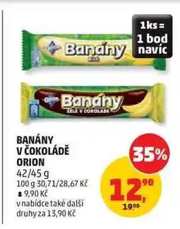 Penny Market BANÁNY V ČOKOLÁDĚ ORION nabídka