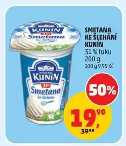 Penny Market SMETANA KE ŠLEHÁNÍ KUNÍN nabídka