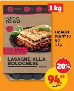 Penny Market LASAGNE PENNY TO GO nabídka