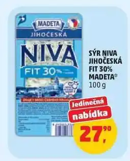Penny Market Sýr Niva Jihočeská Fit 30% Madeta nabídka