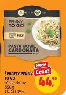 Penny Market ŠPAGETY PENNY TO GO nabídka