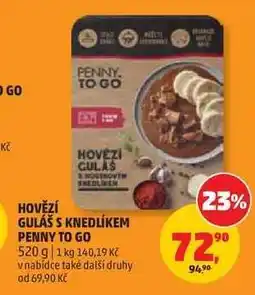 Penny Market Hovězí guláš s knedlíkem Penny To Go nabídka