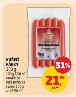 Penny Market Kuřecí párky nabídka